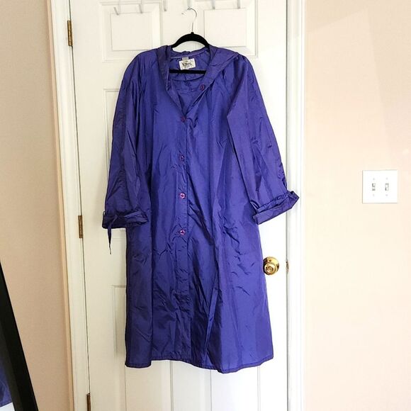 Womens Vintage Size 16  Button Down Purple The Totes Coat - Picture 1 of 5